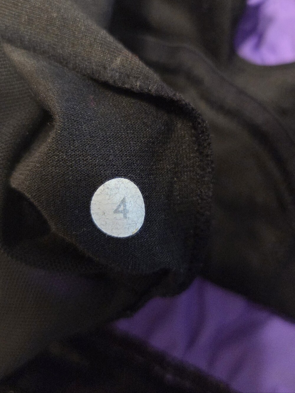 Lululemon Ruched Bust Active Tank Top w/ Built-in Bra | Gray & Purple | Size 4 - Picture 6 of 6